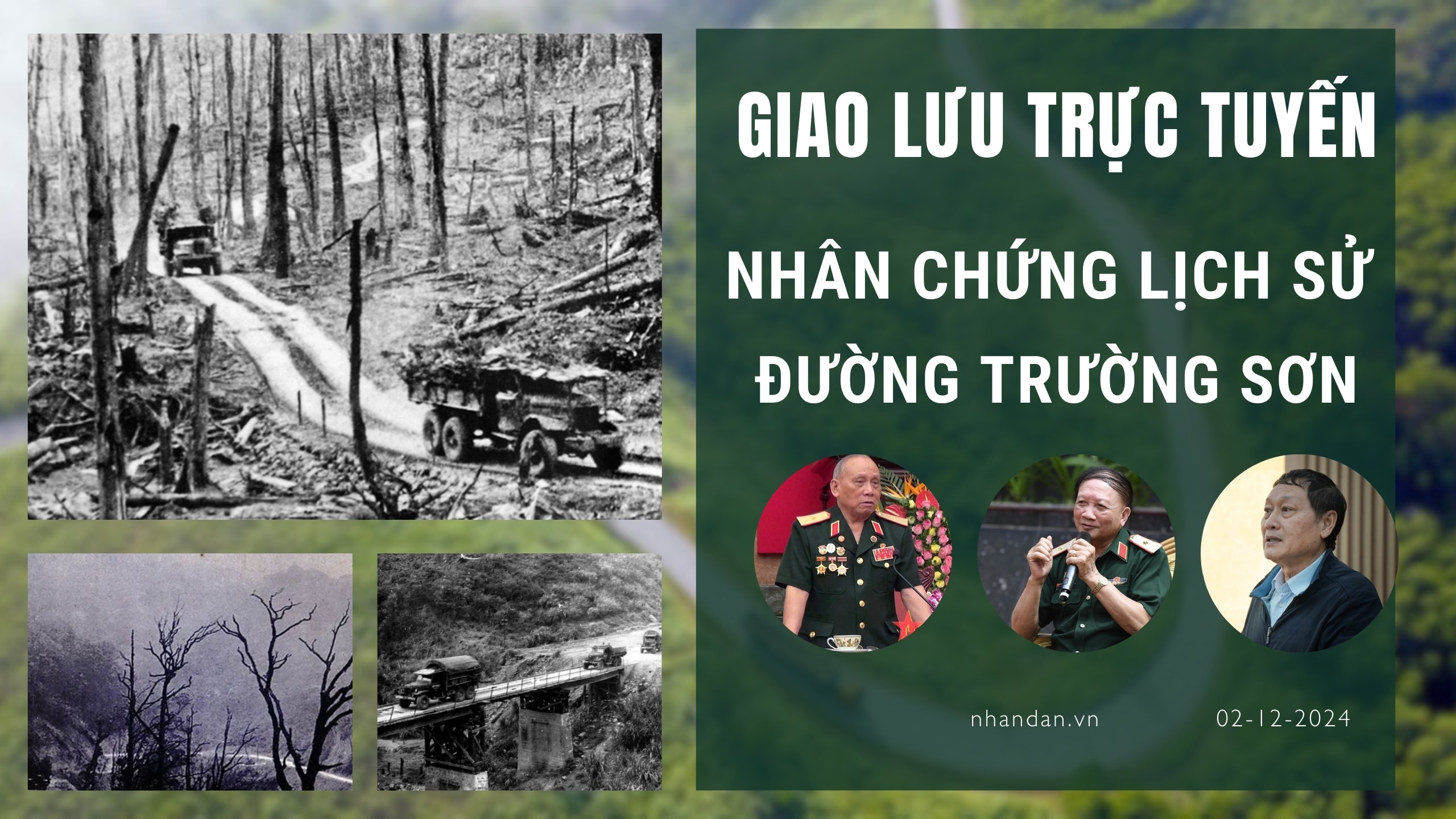 Giao lưu trực tuyến cùng các nhân chứng lịch sử đường Trường Sơn