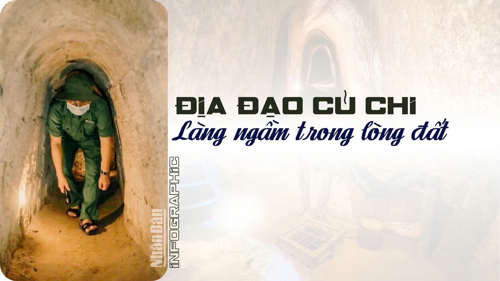 [Infographic] Địa đạo Củ Chi - Làng ngầm trong lòng đất 