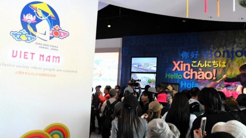 Hơn 5.000 khách quốc tế tham quan Nhà triển lãm Việt Nam tại EXPO 2025 tại Nhật Bản cùng chung vui kỷ niệm Ngày 30/4 ảnh 2
