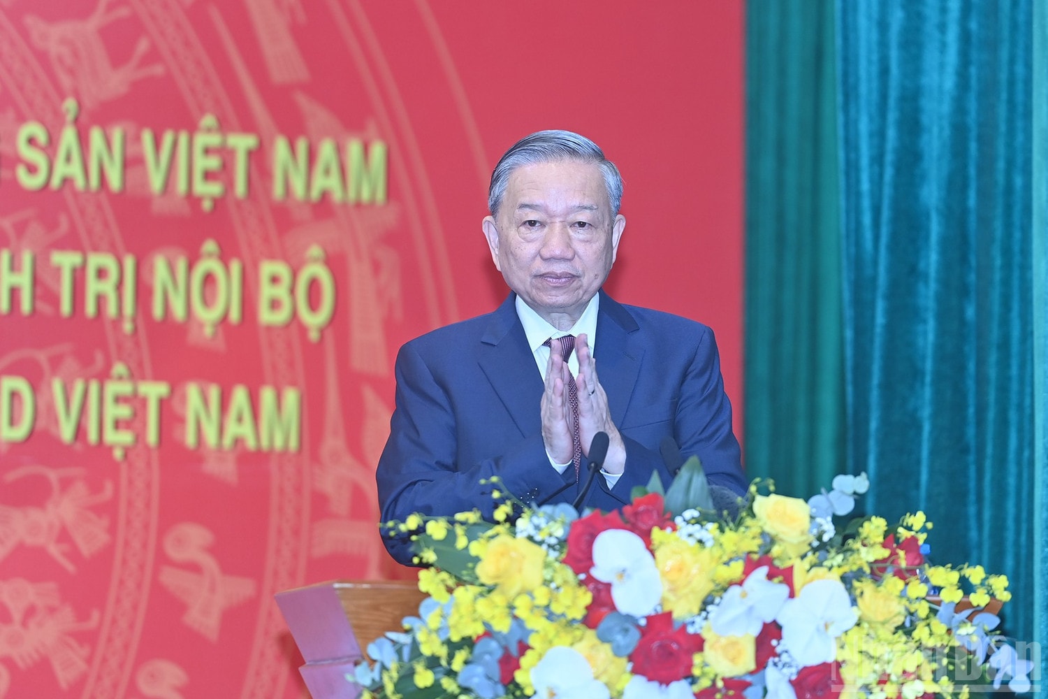 Tổng Bí thư Tô Lâm phát biểu tại buổi gặp mặt. ndo_br_a6-bnd-6379.jpg