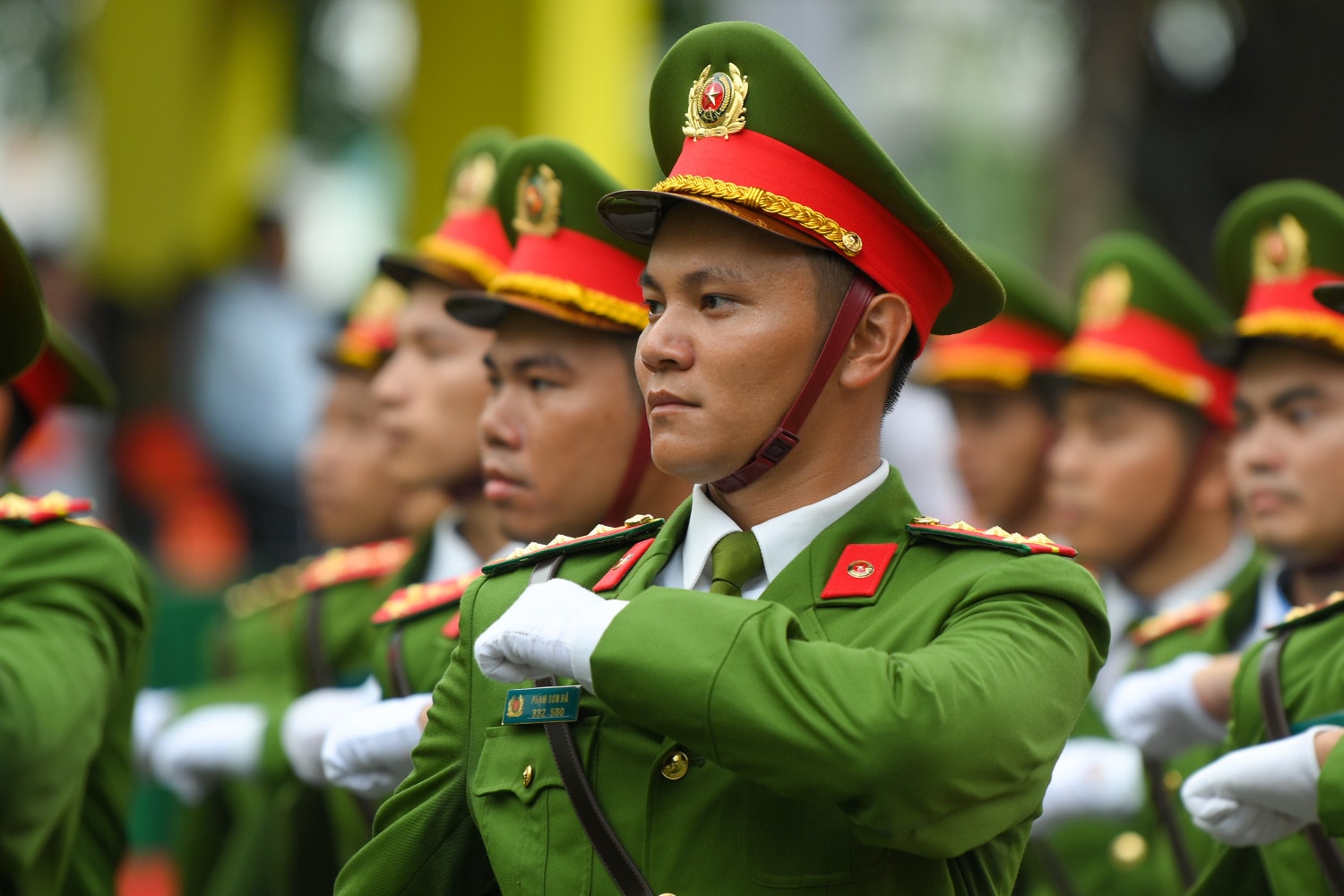 Khối cán bộ, chiến sĩ đại diện các đơn vị thuộc Công an thành phố Hà Nội và quần chúng nhân dân Thủ đô. cand-5793.jpg
