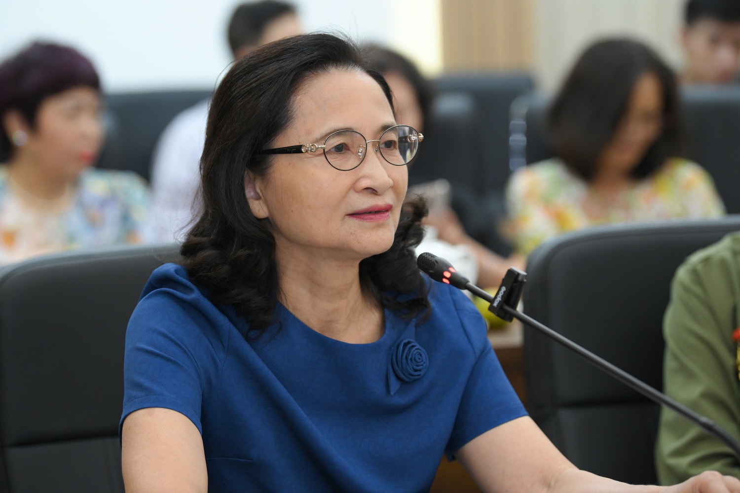 Bà Nguyễn Phương Trung - con gái Đại tướng Nguyễn Quyết, nguyên Bí thư Thành ủy Hà Nội, Ủy viên quân sự trong Ủy ban Khởi nghĩa Hà Nội. (Ảnh: THẾ ĐẠI) td3.jpg