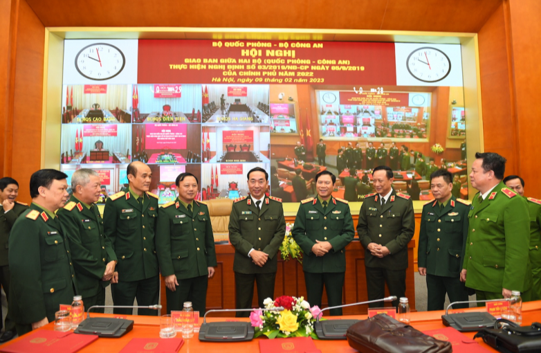 Hội nghị giao ban thực hiện Nghị định số 03/2019/NĐ-CP ngày 5/9/2019 của Chính phủ về phối hợp giữa Bộ Công an và Bộ Quốc phòng. (Ảnh: VGP)