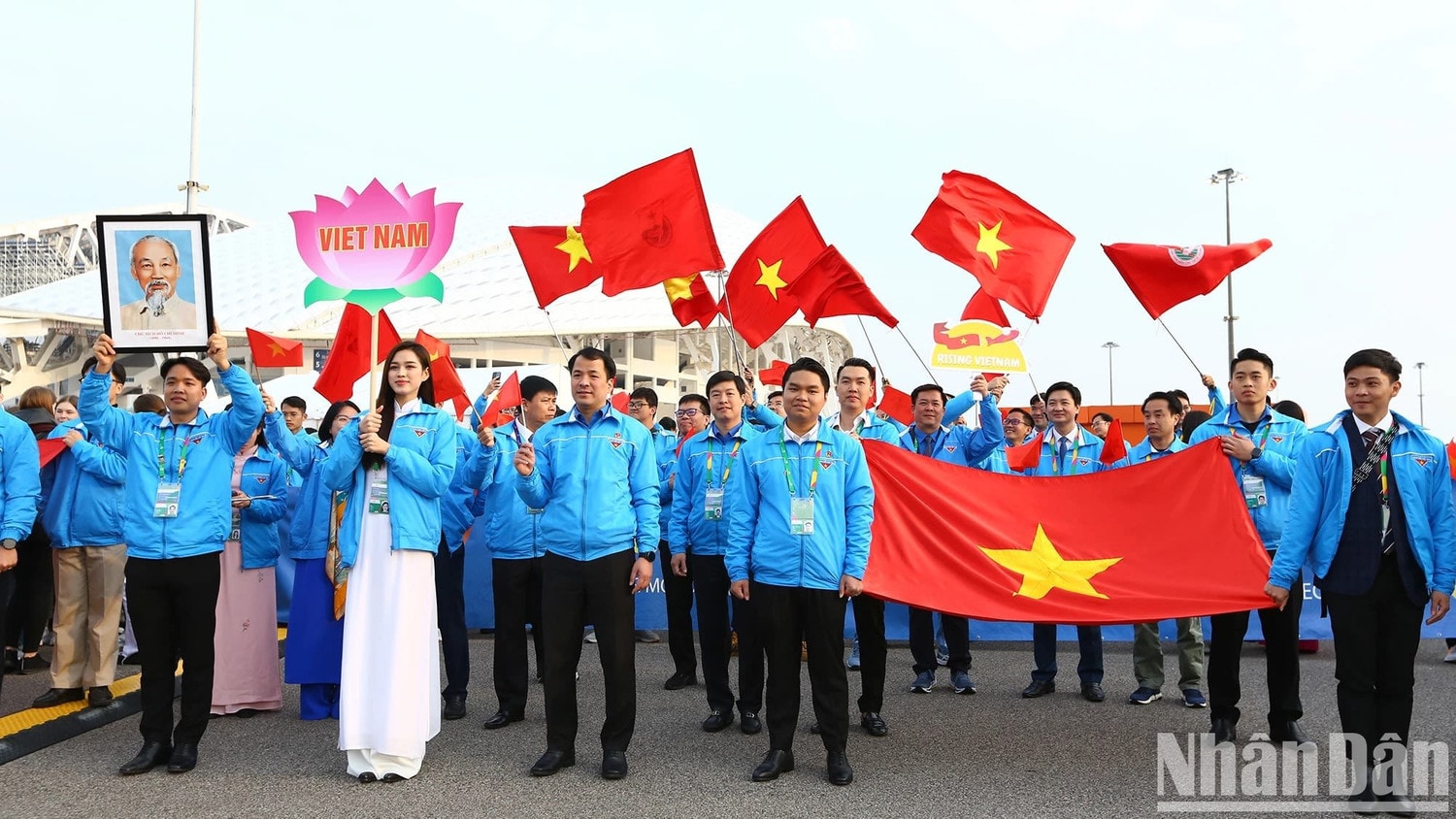 Đoàn Việt Nam tham gia Liên hoan Thanh niên Thế giới 2024 tại Sochi, Liên bang Nga. (Ảnh: XUÂN HƯNG) cmt8-4.jpg