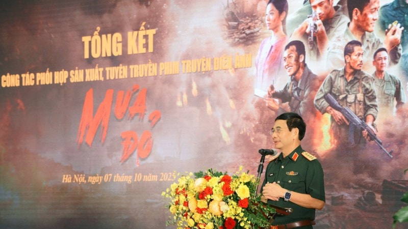 Đại tướng Phan Văn Giang, Ủy viên Bộ Chính trị, Phó Bí thư Quân ủy Trung ương, Bộ trưởng Quốc phòng phát biểu tại lễ tổng kết. z7091769674298-a11aedeca0dd20dd490c80e763fcfa2e-459.jpg