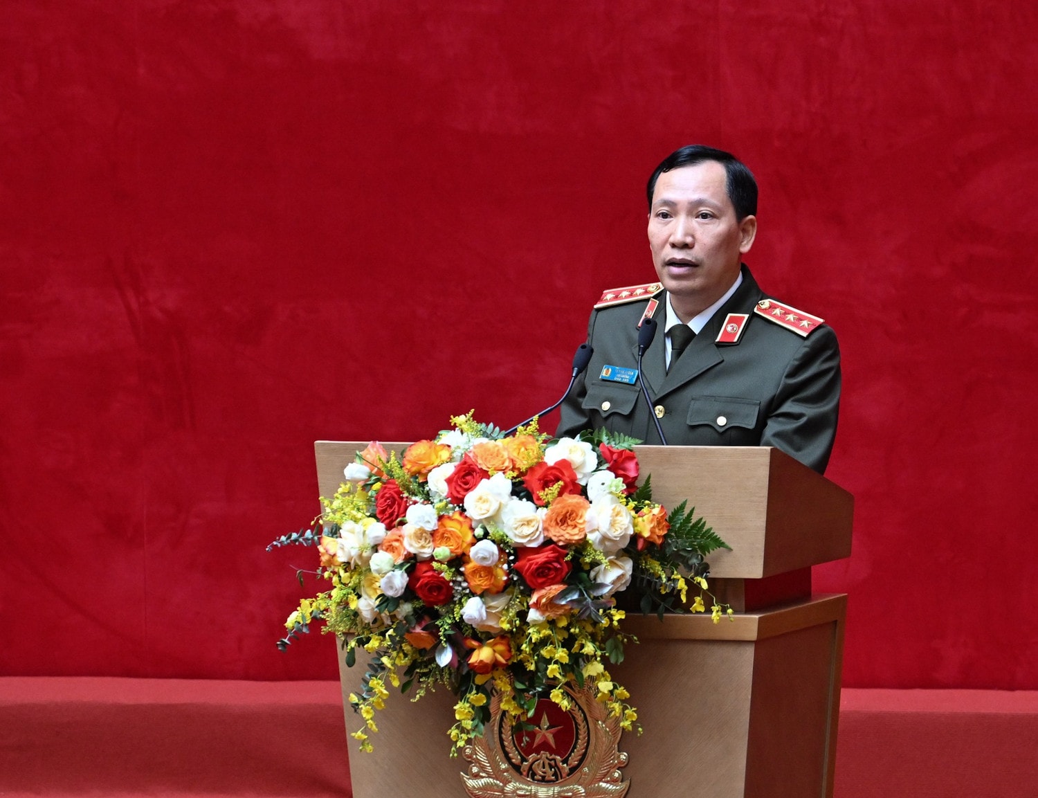 Thượng tướng Lê Văn Tuyến, Thứ trưởng Công an phát biểu tại hội nghị. dsc-2436.jpg