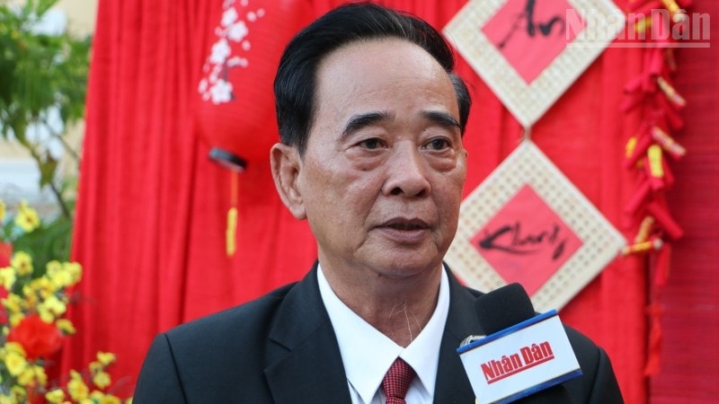 Chủ tịch Hội Khmer-Việt Nam tại Campuchia (KVA) Sim Chy. (Ảnh: HUY VŨ) ndo_tr_sim-chy.jpg