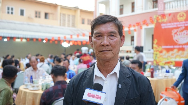 Chủ tịch Hội Khmer-Việt Nam tỉnh Battambang Trần Văn Bảo. (Ảnh: ĐINH TRƯỜNG) ndo_tr_dsc07521-6213.jpg