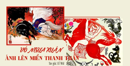 Vó ngựa xuân ánh lên miền thanh thản