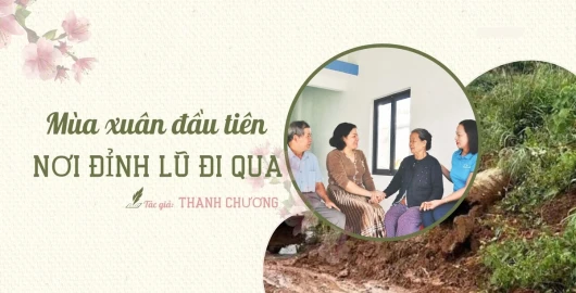 Mùa xuân đầu tiên nơi đỉnh lũ đi qua