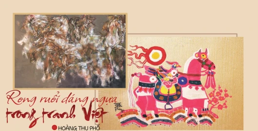 Rong ruổi dáng ngựa trong tranh Việt