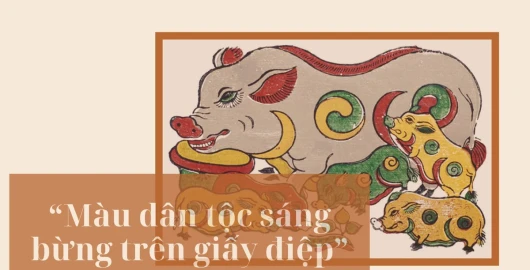 “Màu dân tộc sáng bừng trên giấy điệp”