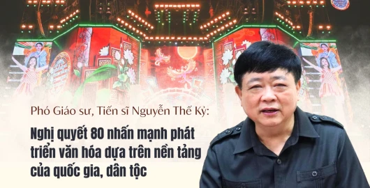 Phó Giáo sư, Tiến sĩ Nguyễn Thế Kỷ: Nghị quyết 80 nhấn mạnh phát triển văn hóa dựa trên nền tảng của quốc gia, dân tộc