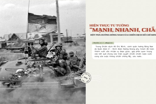 Hiện thực tư tưởng "mạnh, nhanh, chắc" đột phá hướng Đông Nam của chiến dịch Hồ Chí Minh