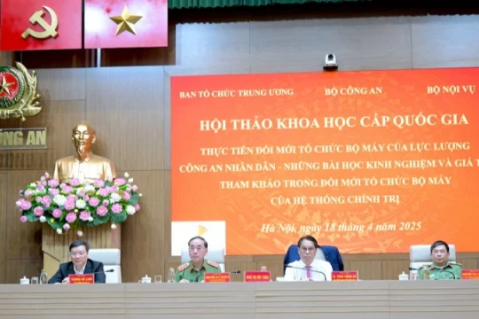 Những bài học kinh nghiệm trong đổi mới tổ chức bộ máy lực lượng Công an nhân dân