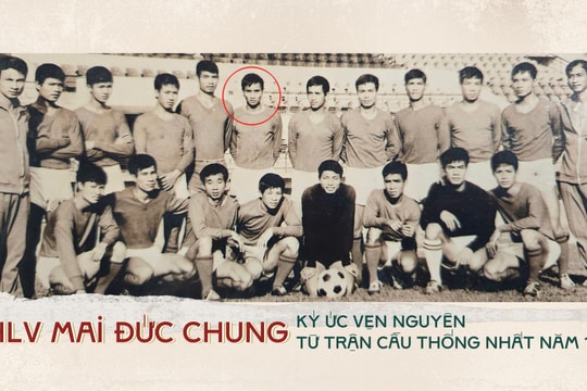 Huấn luyện viên Mai Đức Chung: Ký ức vẹn nguyên từ trận cầu thống nhất 1976