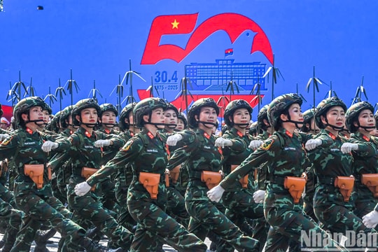 [Ảnh] Hoành tráng màn tổng duyệt lễ diễu binh, diễu hành kỷ niệm 50 năm thống nhất đất nước