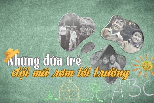 Những đứa trẻ đội mũ rơm tới trường