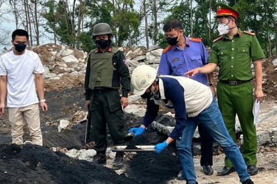 Hà Nội đấu tranh, triệt phá thành công vụ án gây ô nhiễm môi trường đặc biệt lớn