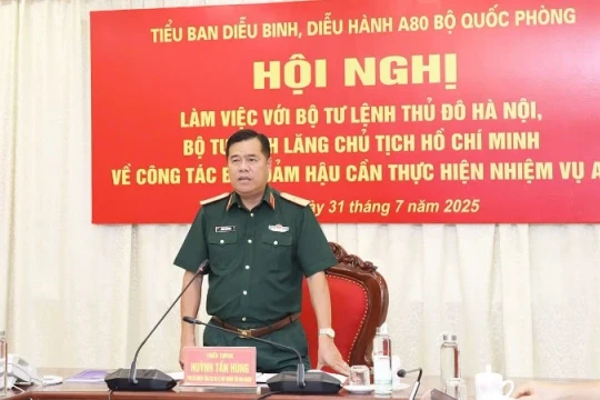 Tiểu ban diễu binh, diễu hành Bộ Quốc phòng làm việc với Bộ Tư lệnh Thủ đô Hà Nội, Bộ Tư lệnh lăng Chủ tịch Hồ Chí Minh