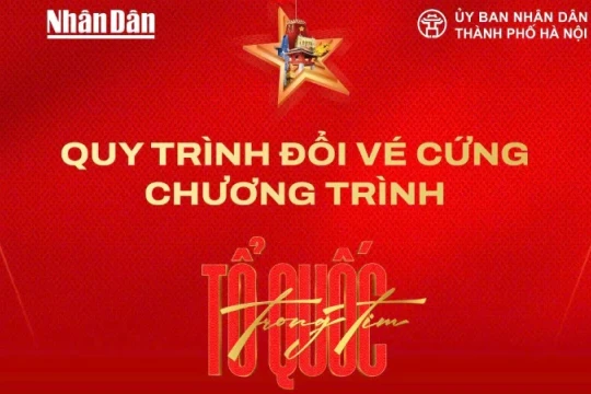 Quy trình đổi vé cứng concert "Tổ quốc trong tim"