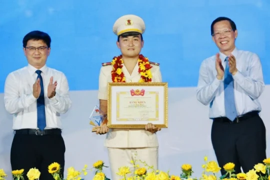 Người chiến sĩ Công an trẻ với trái tim thiện nguyện