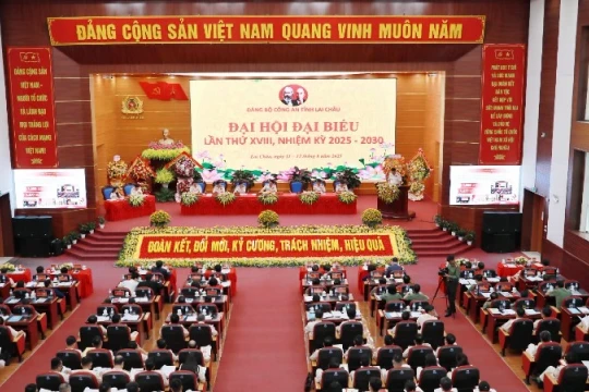 Đại hội đại biểu Đảng bộ Công an tỉnh Lai Châu lần thứ XVIII