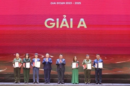 72 tác phẩm đoạt Giải báo chí toàn quốc “Vì an ninh Tổ quốc và bình yên cuộc sống”