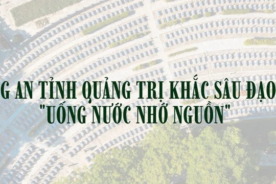 Công an tỉnh Quảng Trị khắc sâu đạo lý “Uống nước nhớ nguồn”