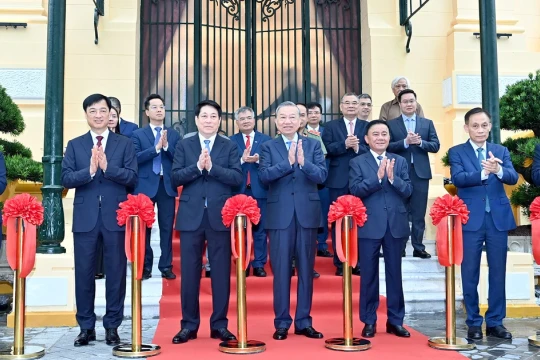 Tổng Bí thư Tô Lâm dự Lễ bàn giao công trình Tòa nhà Bắc Bộ Phủ