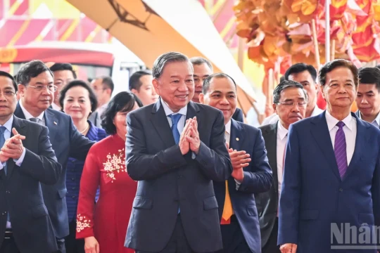 [Ảnh] Tổng Bí thư Tô Lâm dự Lễ khánh thành, khởi công 250 công trình, dự án mừng Quốc khánh