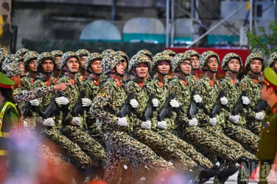 [Ảnh] Ấn tượng màn tổng hợp luyện hùng tráng trước thềm Đại lễ