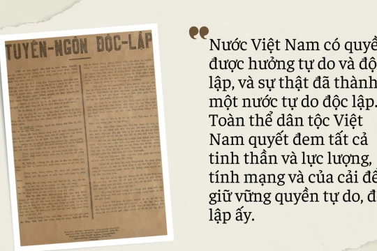 Ngày 29/8/1945, Chủ tịch Hồ Chí Minh trao đổi với A. Patti về dự thảo bản “Tuyên ngôn Độc lập”