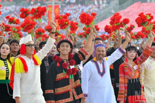 [Ảnh] Hình ảnh đẹp của các khối diễu hành tại Lễ kỷ niệm 80 năm Quốc khánh